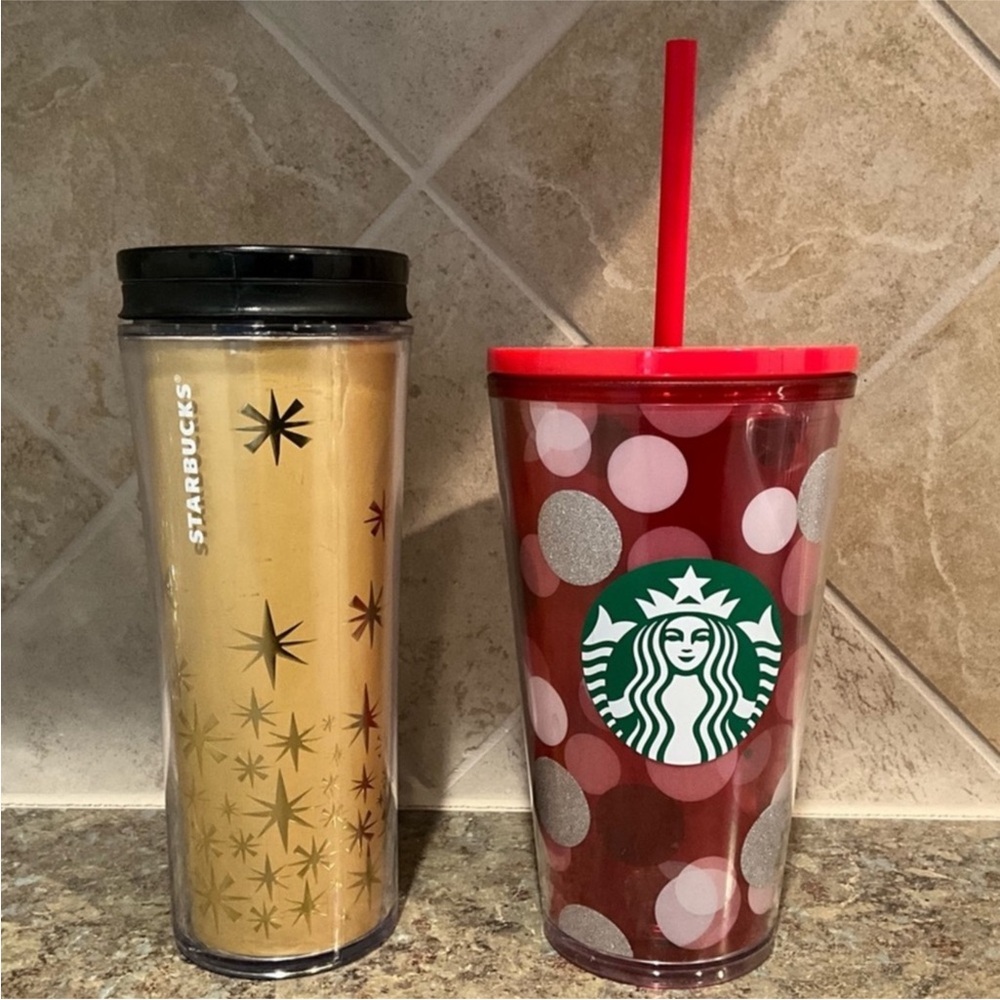 Two Starbucks Tumblers